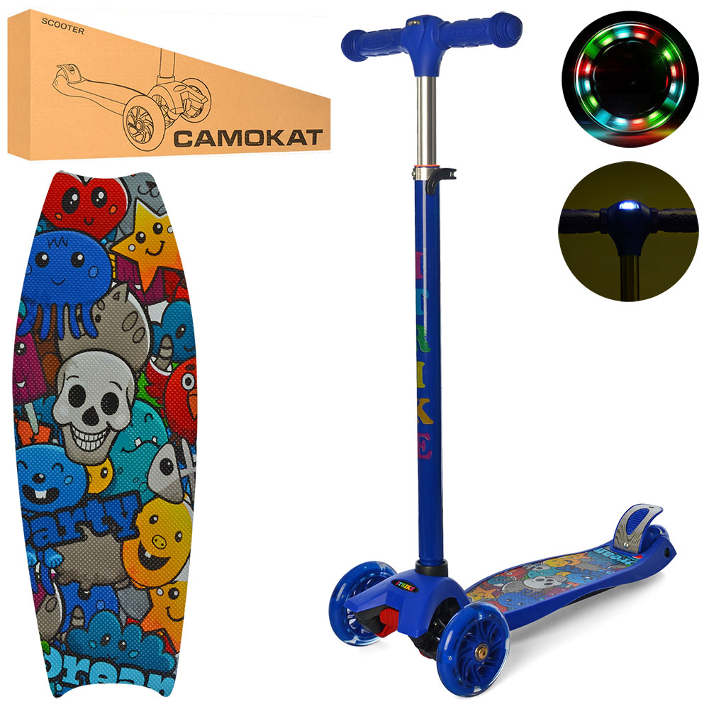 

Самокат iTrike MAXI JR 3-055-BL1-L синий