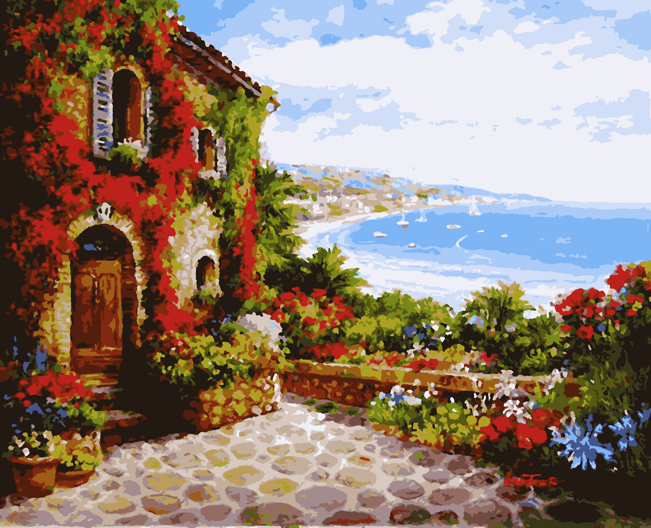 

Картины по номерам "Солнечная Ривьера " 40*50 см