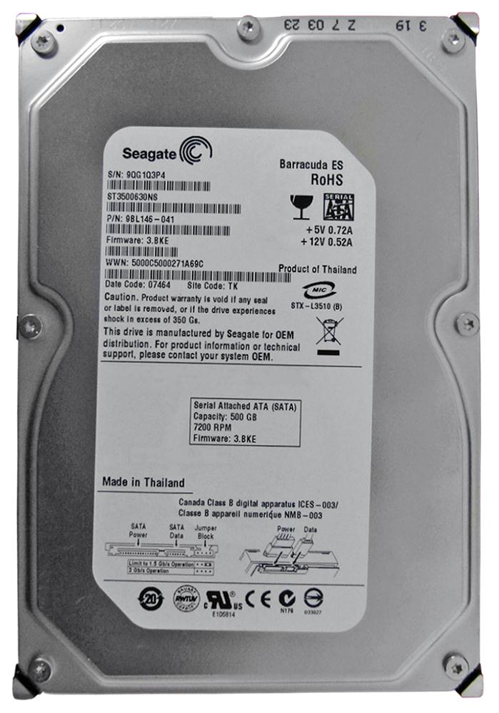 

Жесткий диск Seagate Desktop HDD 500ГБ 7200об/м 16МБ 3.5" SATA II (ST3500630NS)