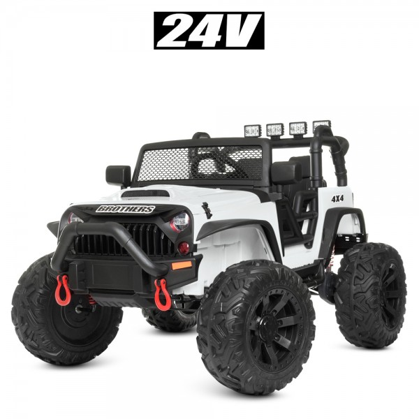 

Электро-/Веломобиль Джип Bambi Racer M 4553EBLR-1(24V) Белый (BAM003253)