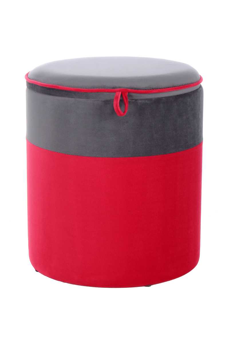 

Пуф Arhome Aram T125 Red/Darkgrey JMDZC