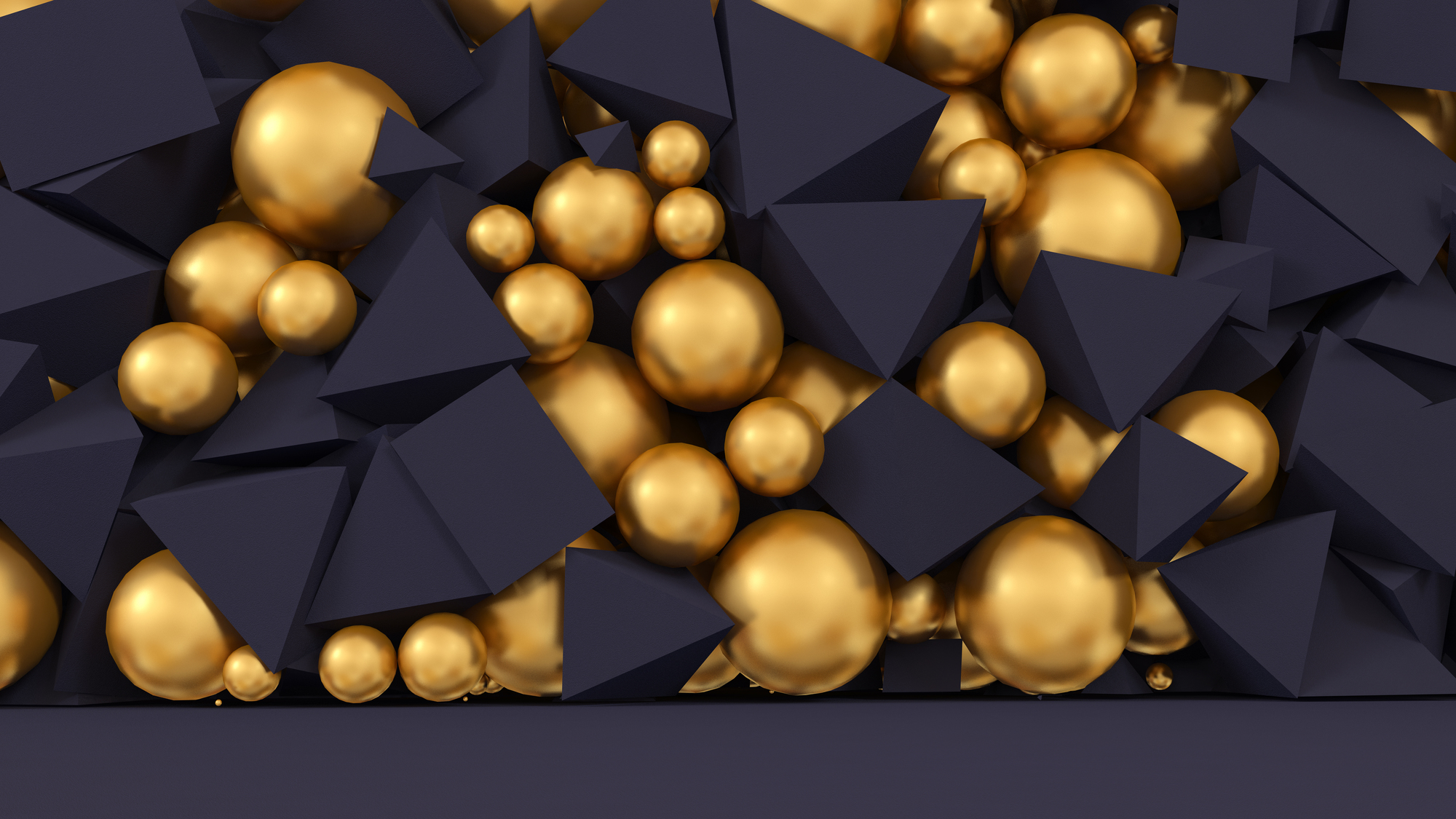 

Фотообои 3D 'Золотые шары' (3385) , Деко