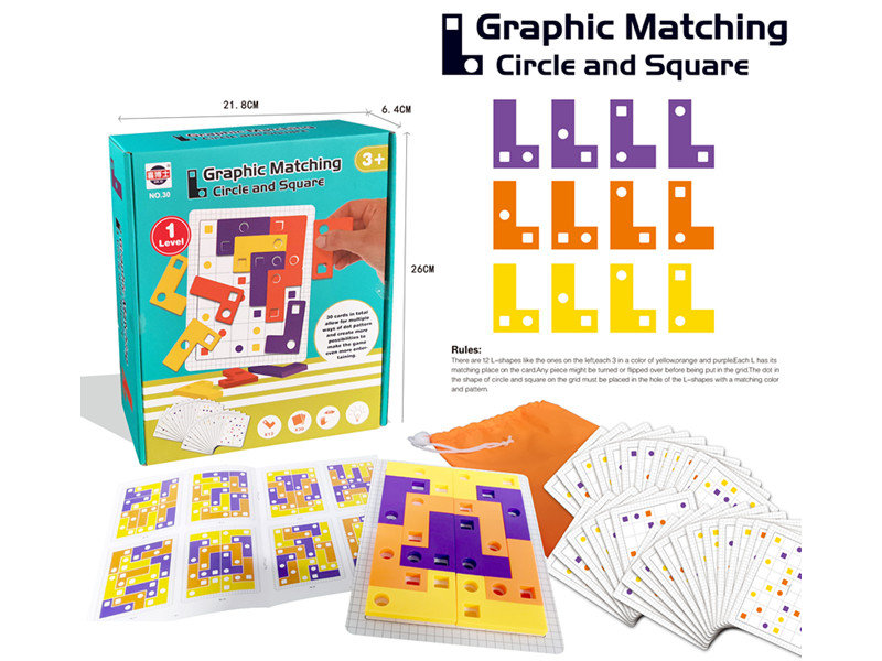 

Развивающая настольная игра головоломка "Graphic Matching" 1 уровень ARCHITECTO GT291089