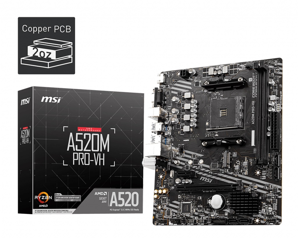 

MSI A520M Pro-VH Socket AM4