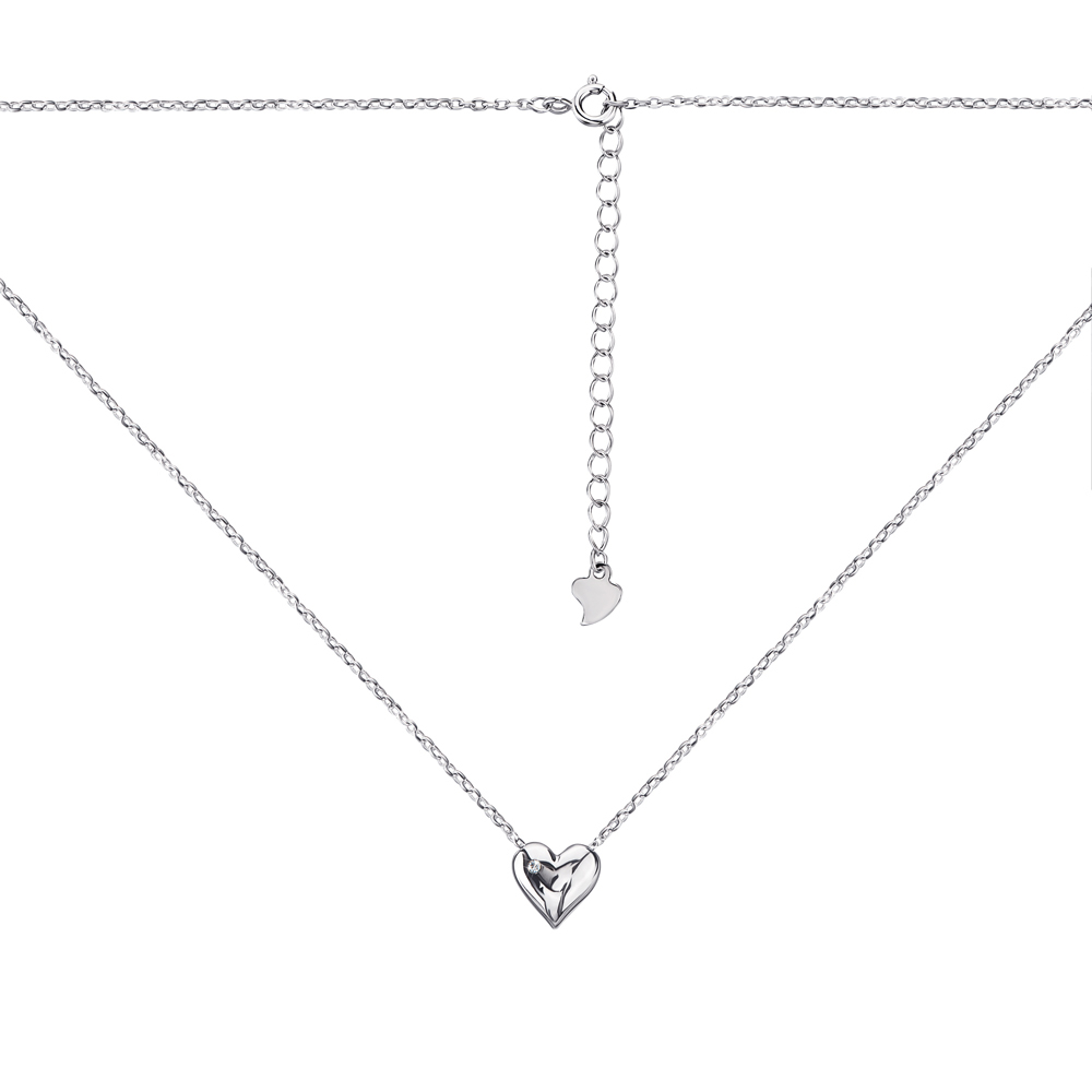 

Серебряное колье с фианитом 000126869 50 размера