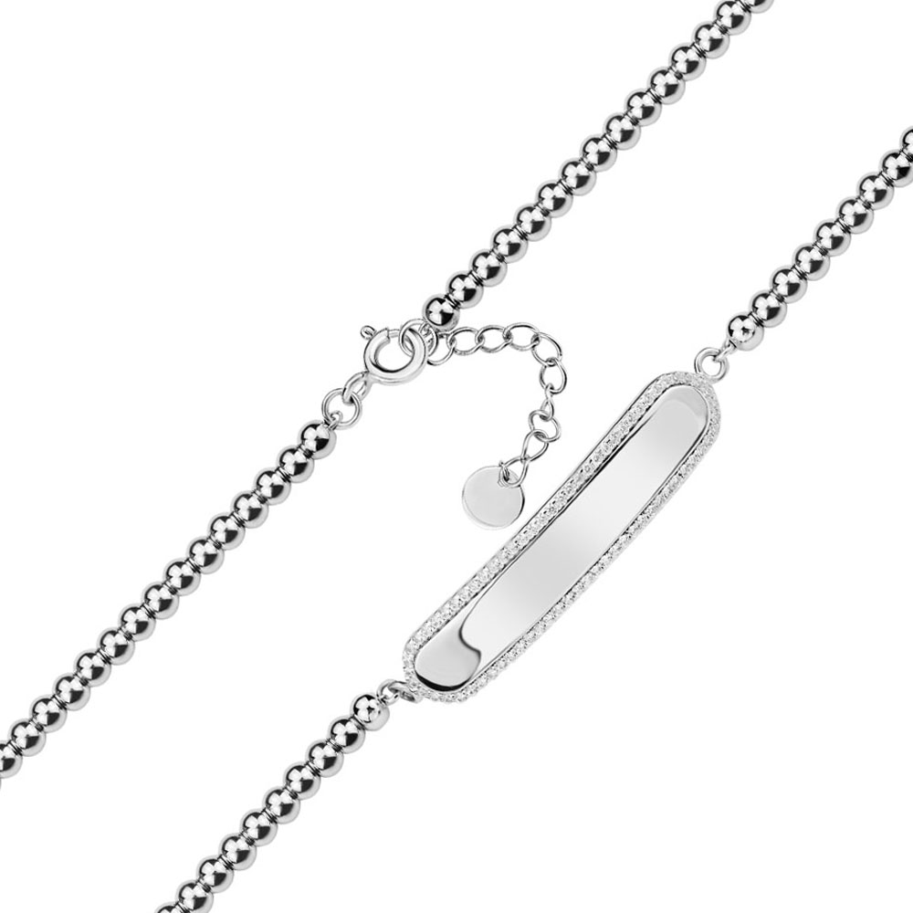 

Серебряный браслет с фианитами 000140368 16.5 размера