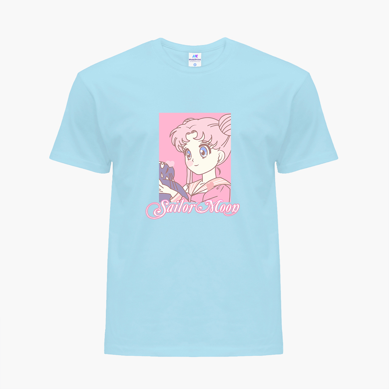 

Детская футболка для девочек Сейлор Мун (Sailor Moon) (25186-2914-33) 122-128 см Хлопок Голубой