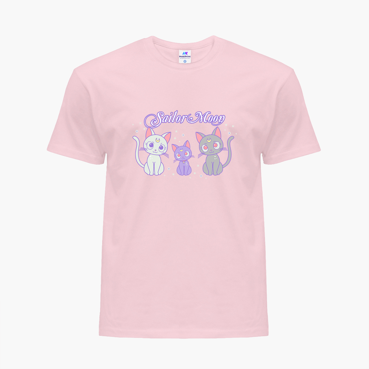 

Детская футболка для девочек Сейлор Мун Луна Кошки (Sailor Moon anime Cats) (25186-2920-27) 122-128 см Хлопок Розовый