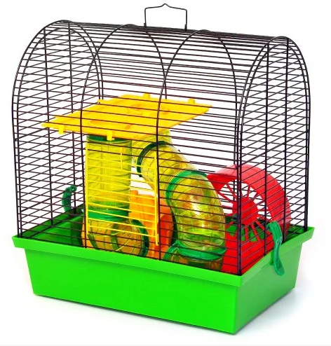 

Клетка для грызунов хомяка шиншиллы кролика 33х23х32 см (134523-De)