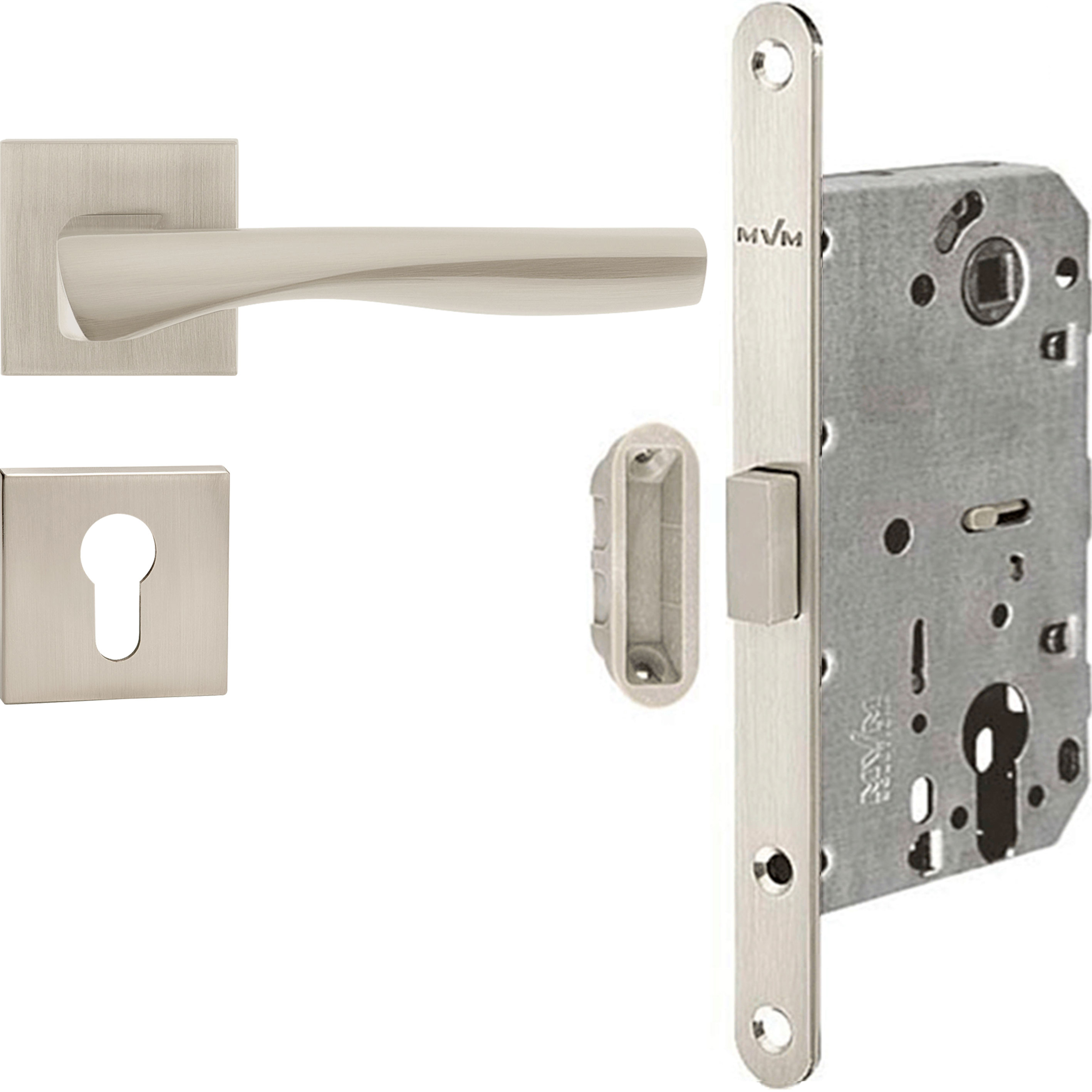 

Ручки комплект с магнитным механизмом замка Linde Hex Wave SN