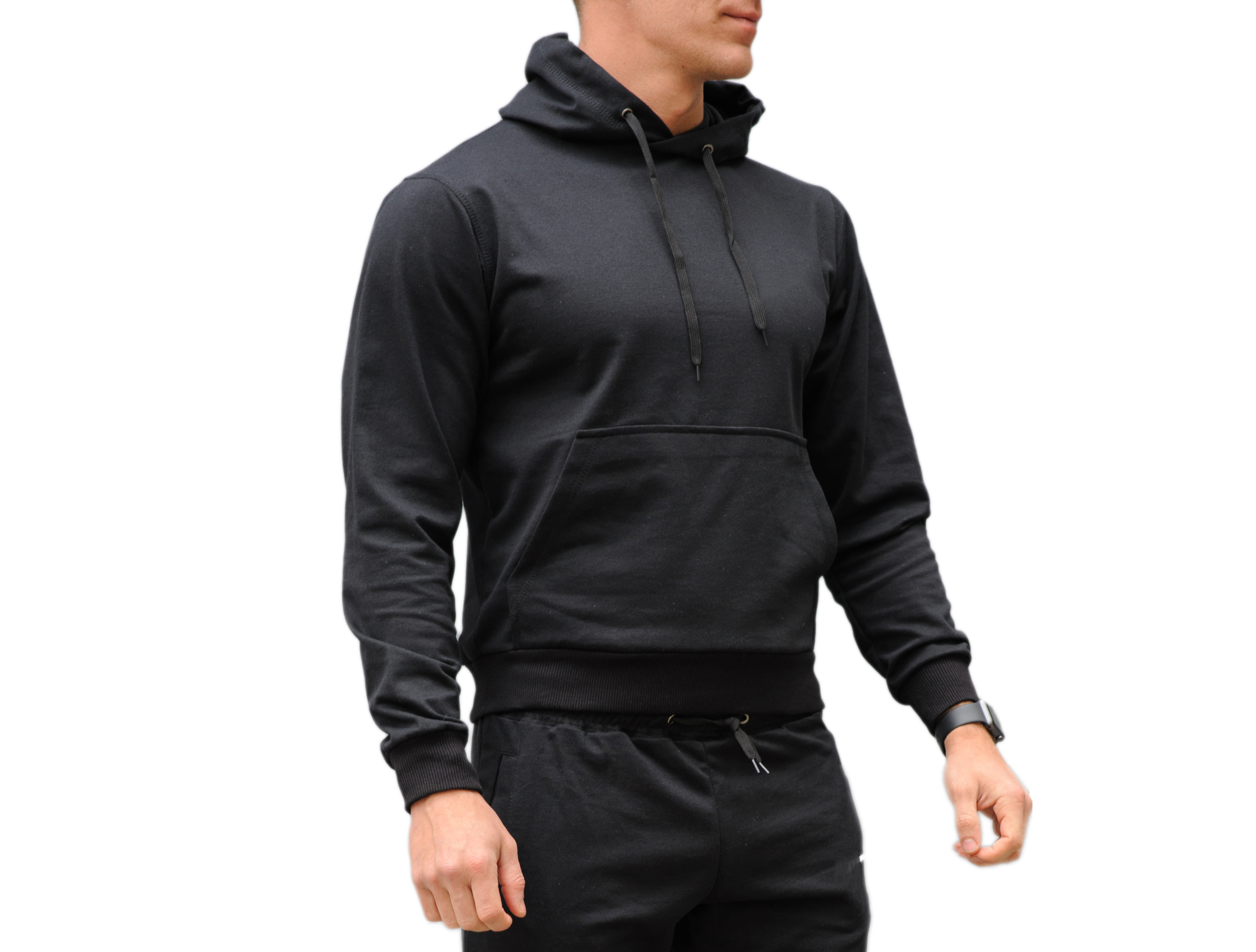 

Худи однотонная мужская Sprintom, хлопок, , черная, Худи однотонная мужская Sprintom, хлопок, S, черная