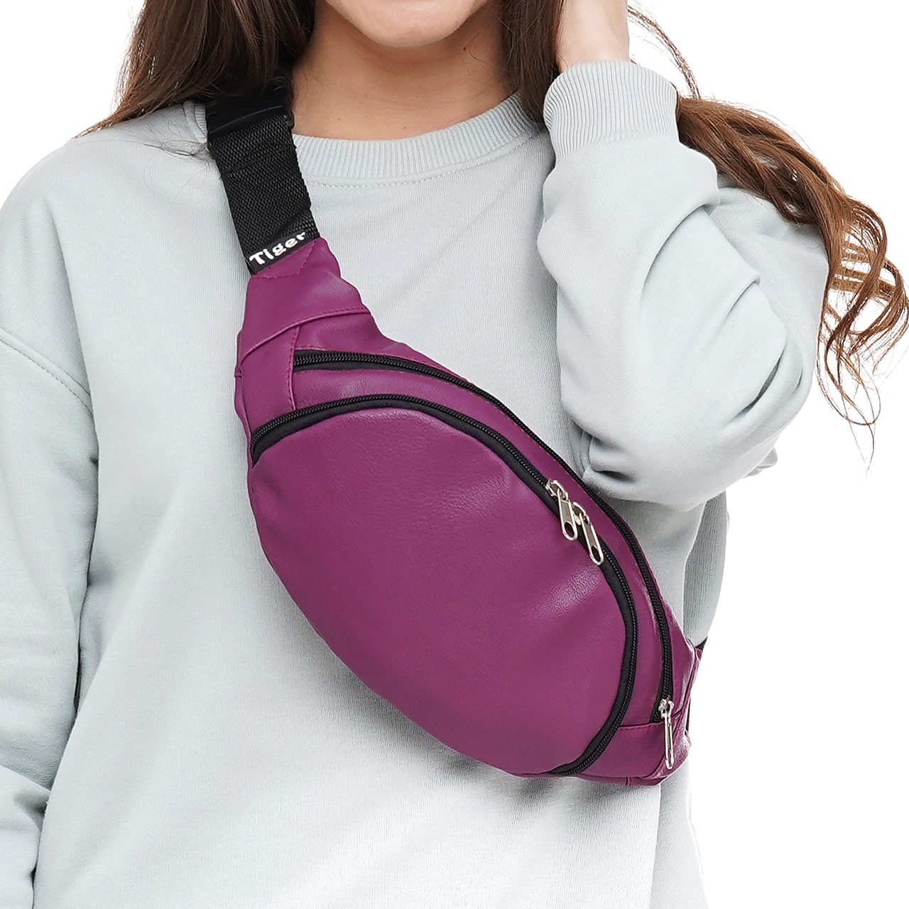 

Сумка на пояс Tiger Moon Pearl Баклажан 2