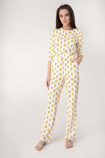 

Кофта хлопковая Jasmine Milana S молочно-желтая 4808/73