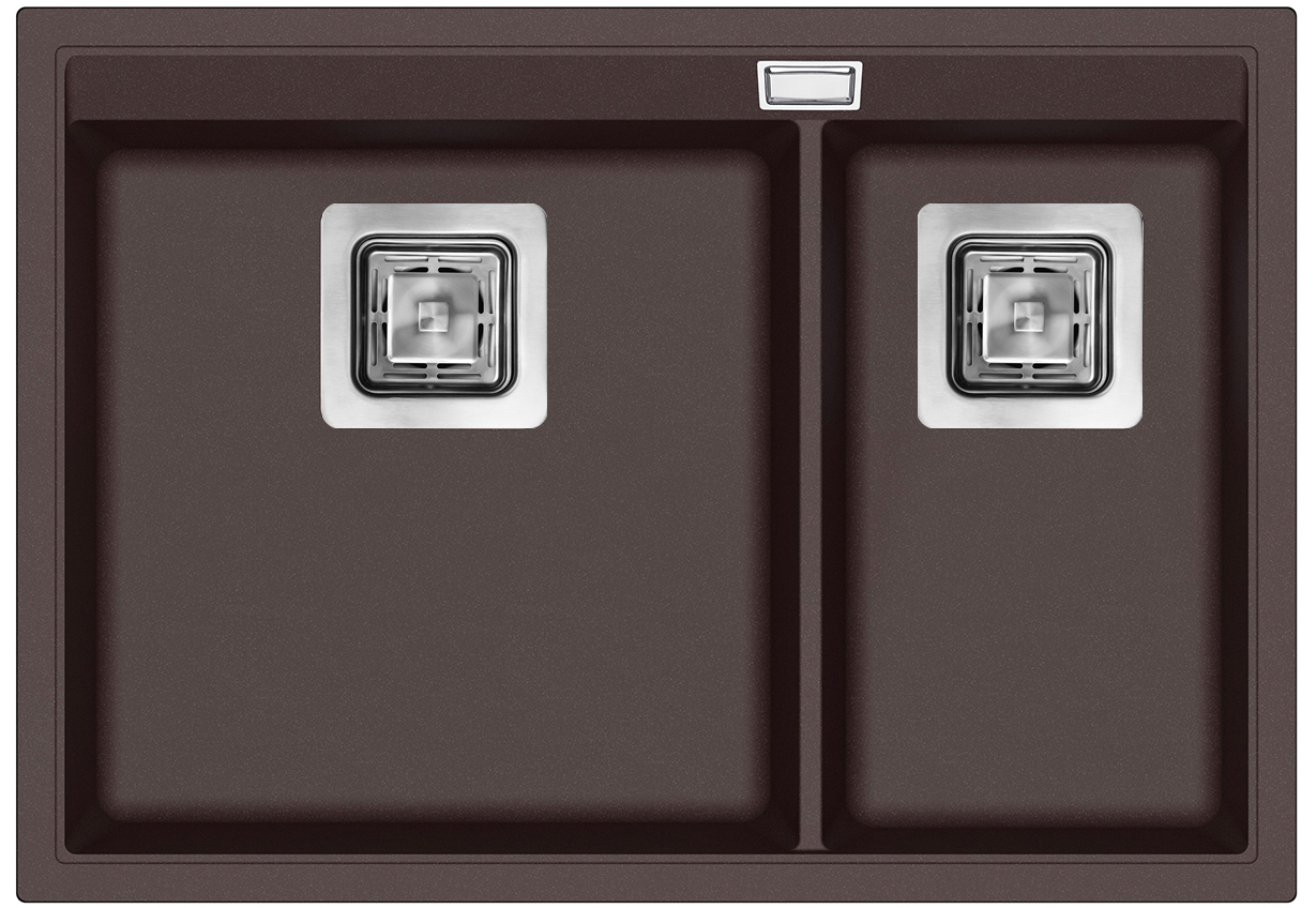 

Кухонная мойка AquaSanita Delicia SQD150AW-120 Cerrus, коричневый