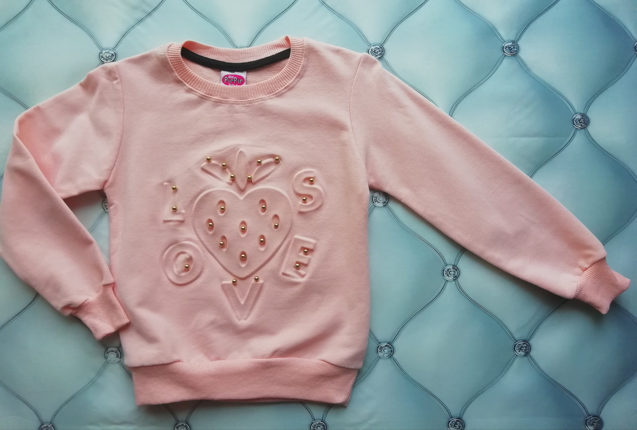 

Кофта девочке Клубничка PirPir 98 пудра