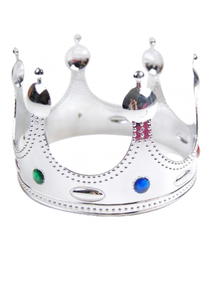 

Изящная корона из пластика 1144-silver белый цвет