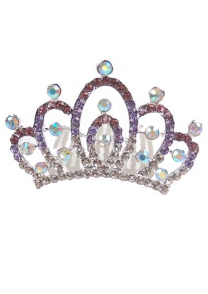 

Диадема-гребень с фиолетовыми камушками 1178-violet фиолетовый цвет