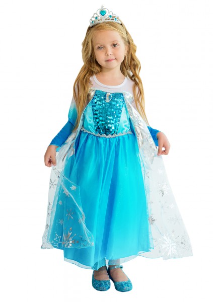 

Детский костюм Эльзы Холодное сердце 3 года (98 см) 3061-blue голубой цвет