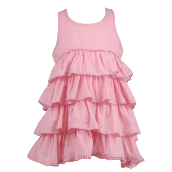 

Легкое летнее платье для девочки 1 год (76 см) O 50329-light pink светло розовый цвет