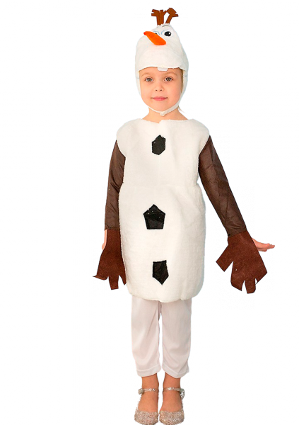 

Костюм Олаф из Холодного сердца 4 года (104 см) 7027-white белый цвет