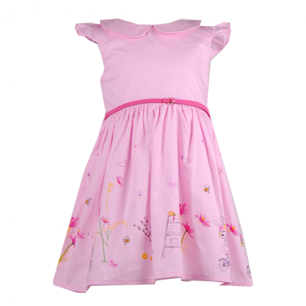 

Платье для девочки на лето 4 года (104 см) O 50319-light pink светло розовый цвет