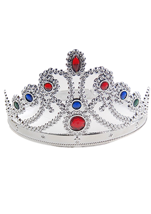 

Диадема детская 1182-silver белый цвет