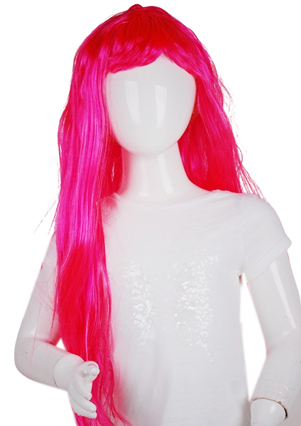 

Яркий детский парик5 7049-pink малиновый цвет