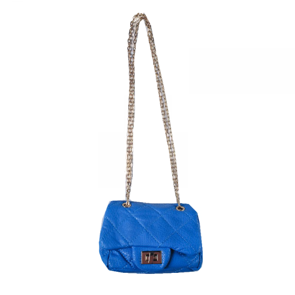 

Сумочка на цепочке A 30017-blue голубой цвет