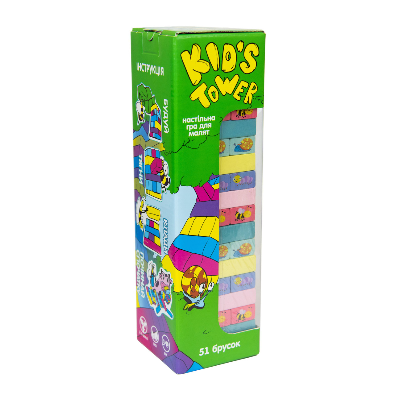 

Kid`s Tower настольная игра джанга 54 бруска 30863