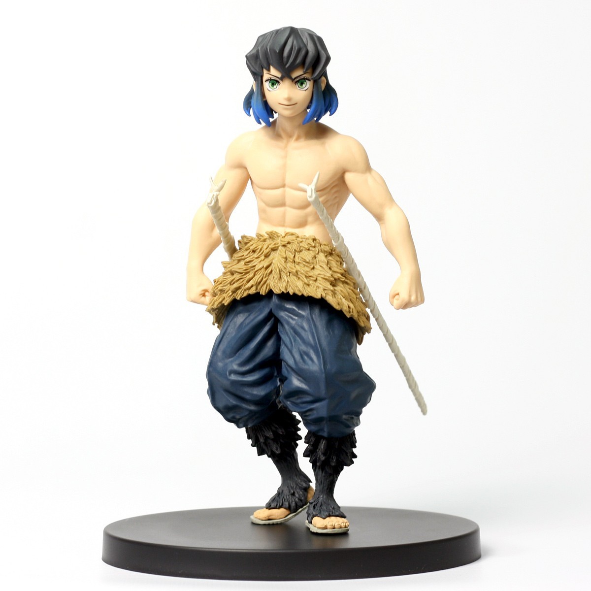 

Коллекционная аниме-фигурка Bandai Spirits Клинок, рассекающий демонов - Иноскэ Хашибира без маски (Inosuke Hashibira) 16см