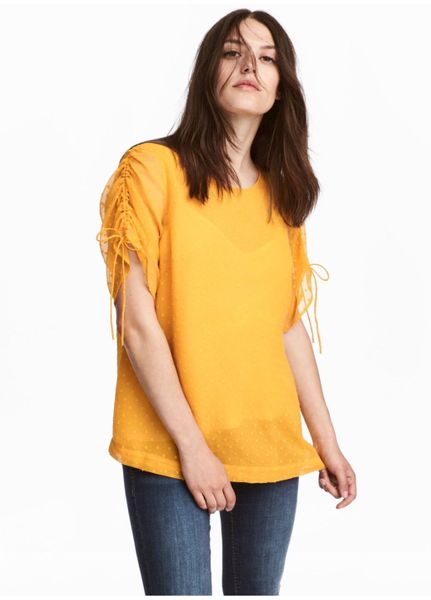 

Блуза H&M S Желтая (1081-022)
