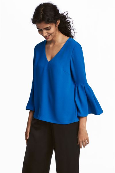 

Блуза H&M 40 Синяя (1200-926)