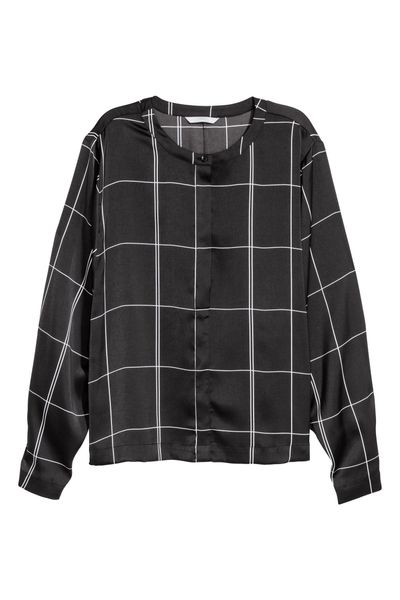 

Блуза H&M 32 Черно-белая (1069-112)