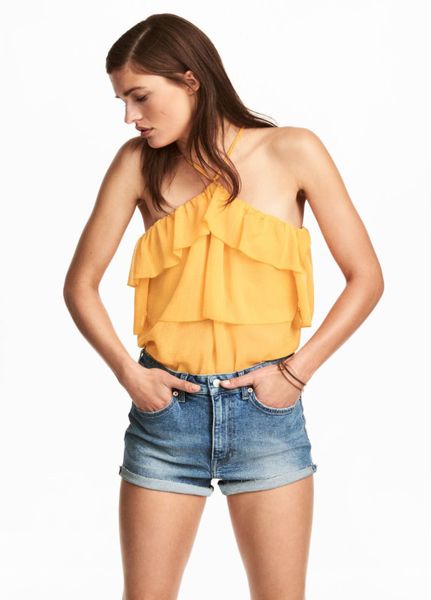 

Блуза H&M 40 Желтая (1080-857)
