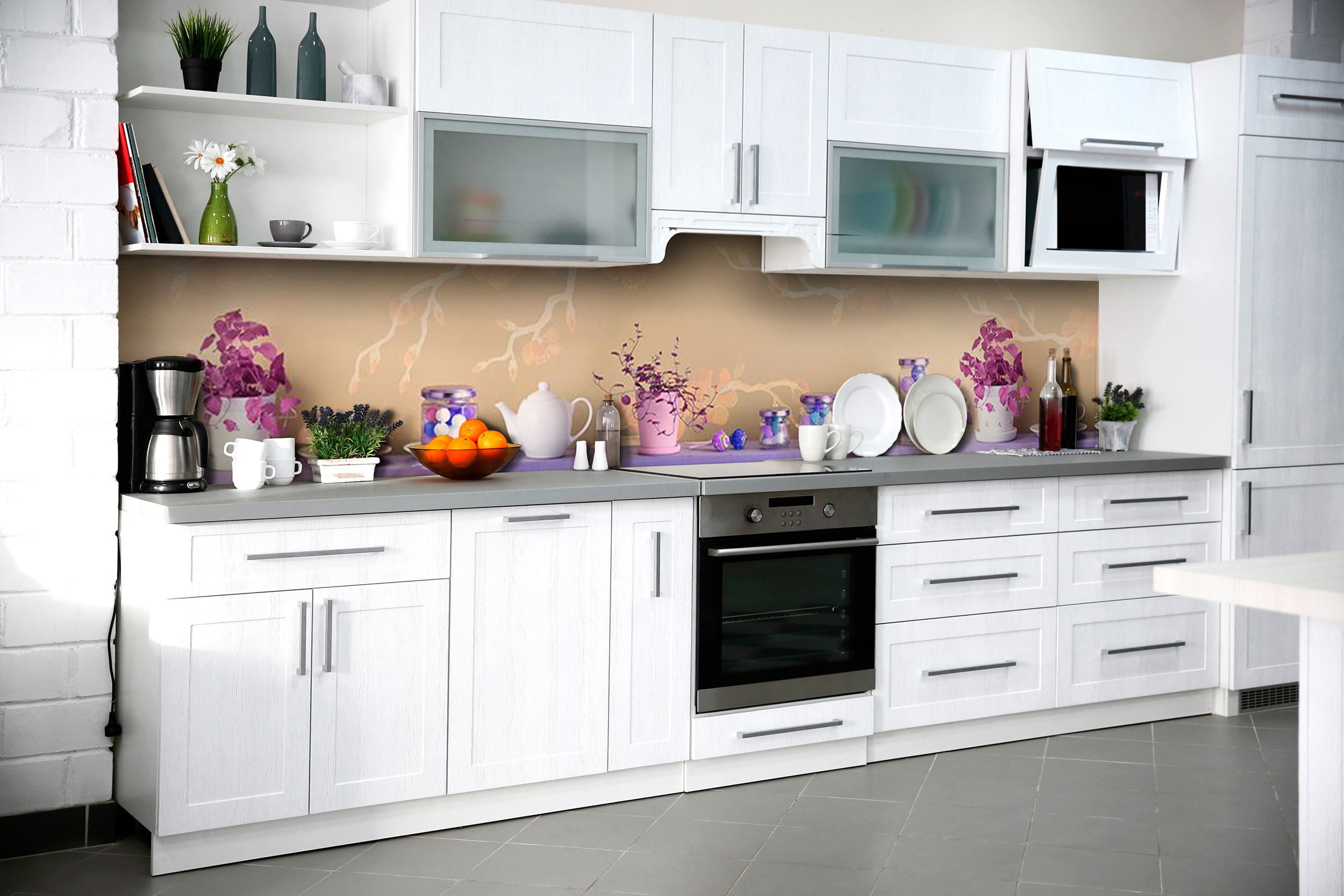 

Скинали на кухню Zatarga Фиолетовая радость 650х2500 мм (Z181114/1)