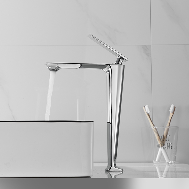 

Смеситель для раковины и умывальника однорычажный кран горизонтальный монтаж WanFan для ванны хром