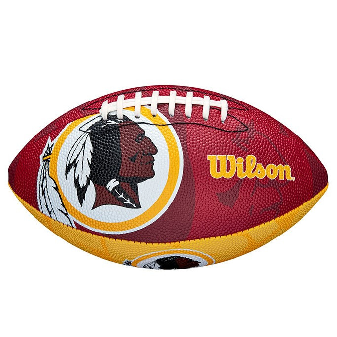 

Мяч для американского Wilson футбола Wilson NFL JR TEAM LOGO FB WS №4 Красно/желтый WTF1534XBWS