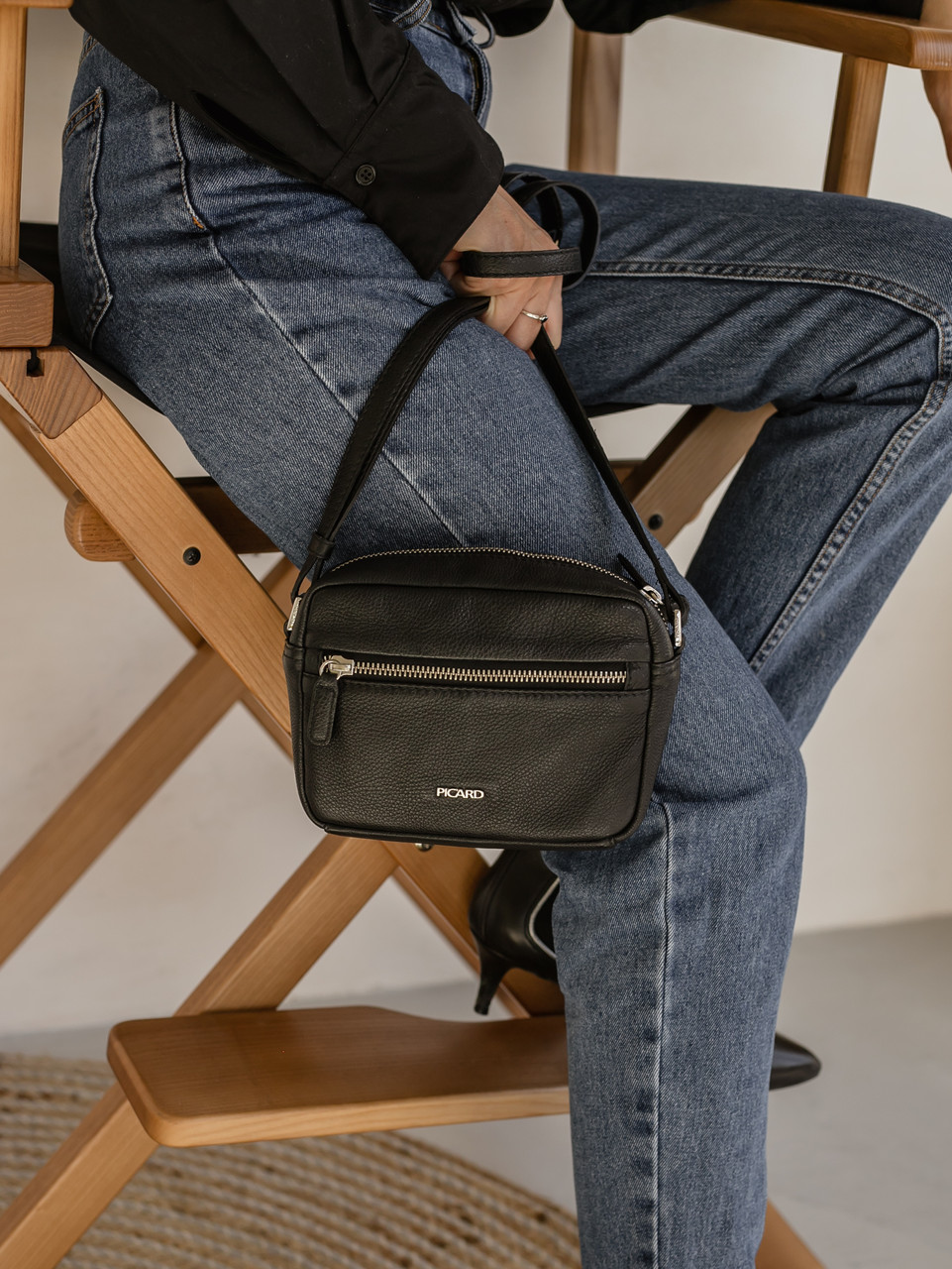 

Сумка Picard женская crossbody черная
