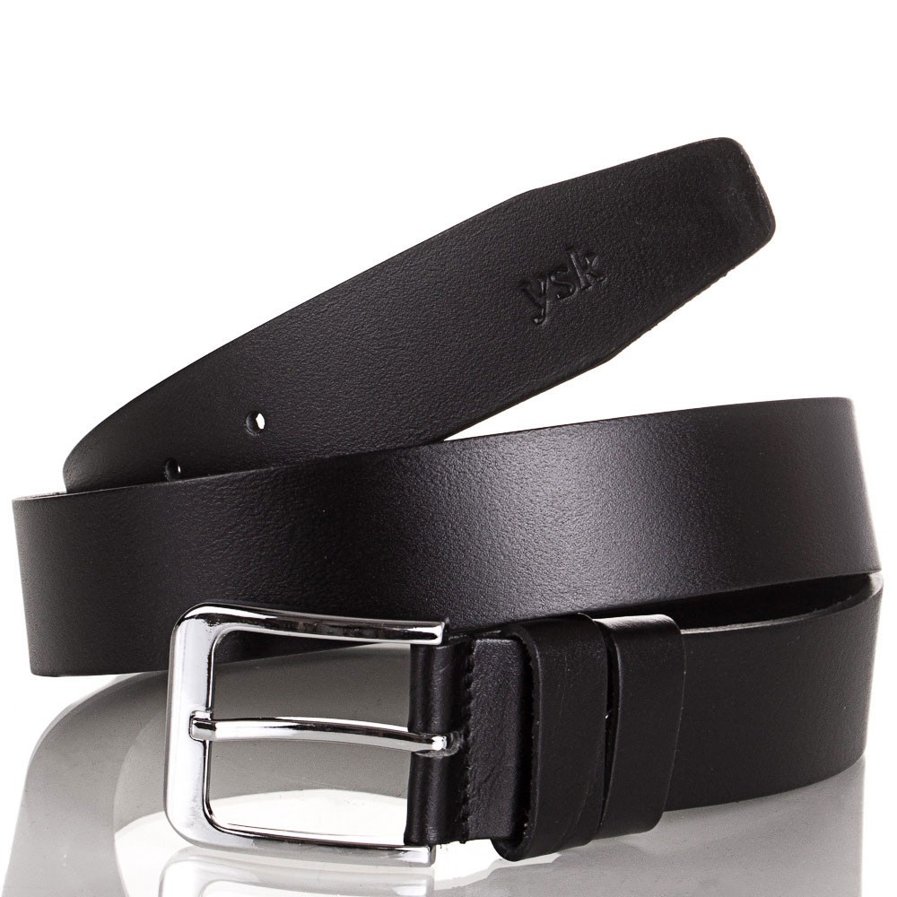 

Ремень кожаный Y.S.K. классический 3,5 см 2007 -1черный