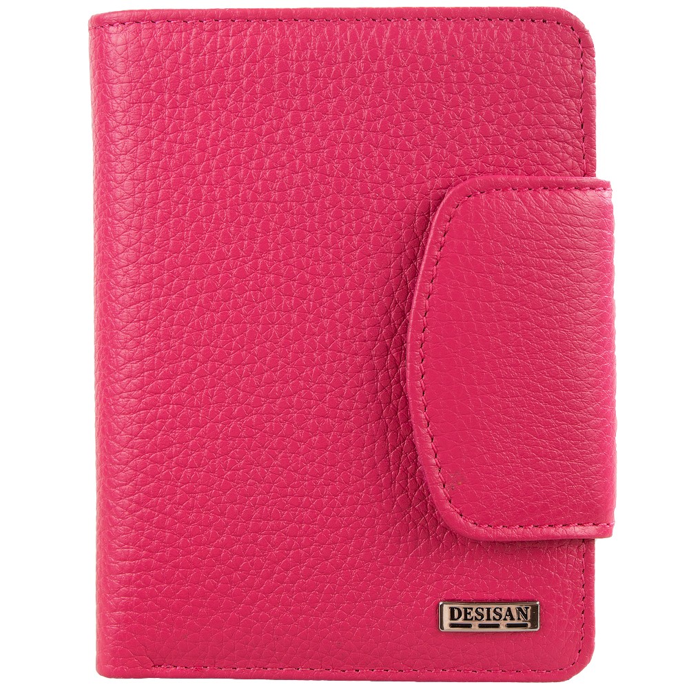 

Кошелек женский кожаный Desisan 086-369 розовый флотар