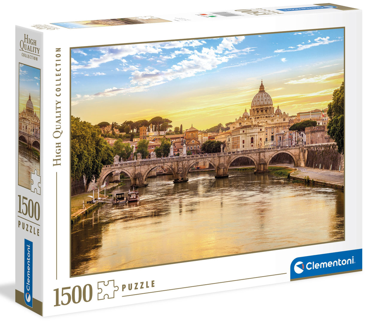 

Пазли Clementoni - High Quality Collection - Вид на Базиліку Святого Петра, Рим, 1500 елементів (31819)