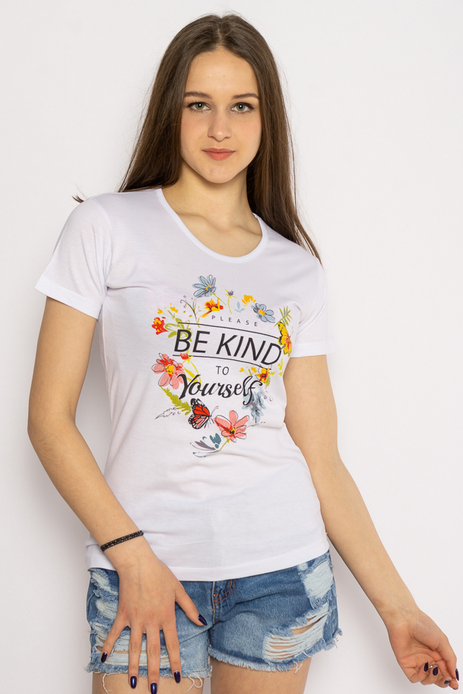 

Стильная летняя футболка Time of Style 600F016  Белый, Стильная летняя футболка Time of Style 600F016 M Белый