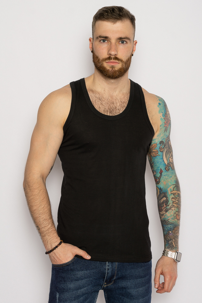 

Майка однотонная базовая Time of Style 641F003 XXL Черный