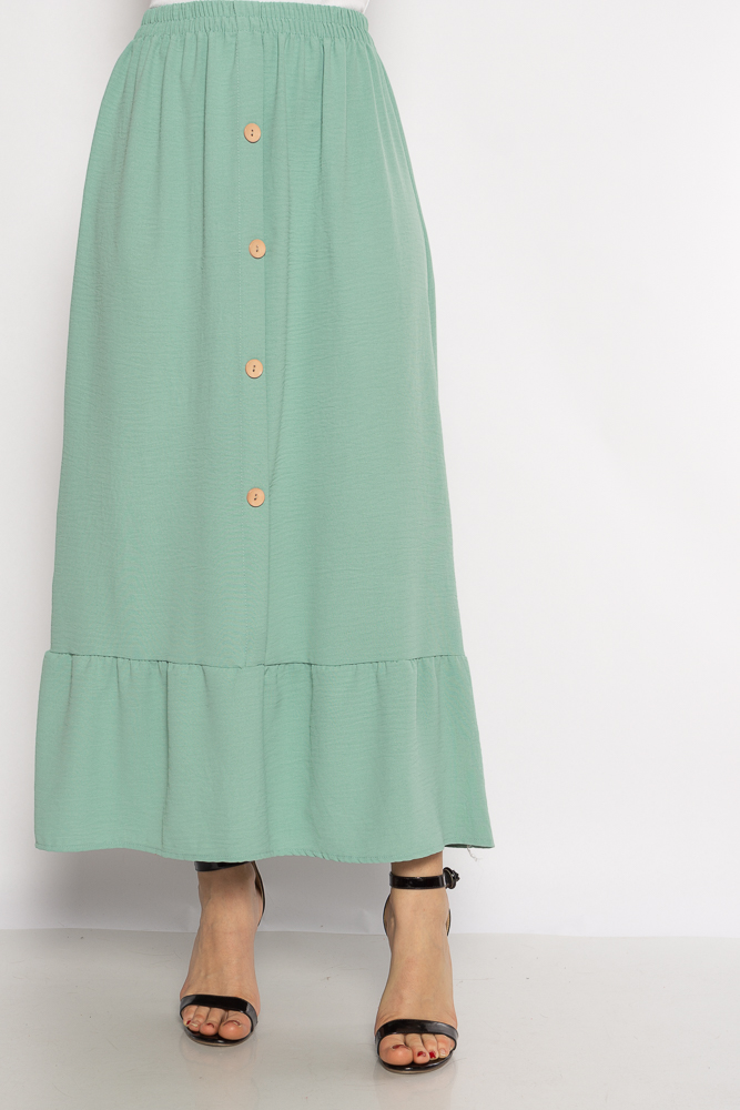 

Юбка макси декорированная пуговицами Time of Style 632F001-3 One size Зеленый