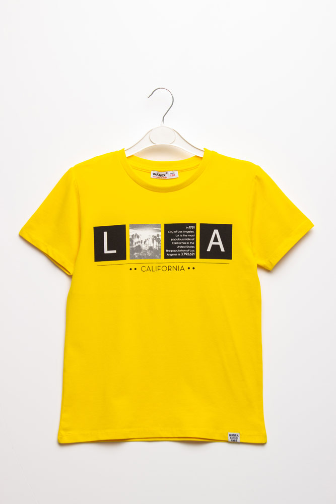 

Футболка на хлопчика WANEX 152 жовтий