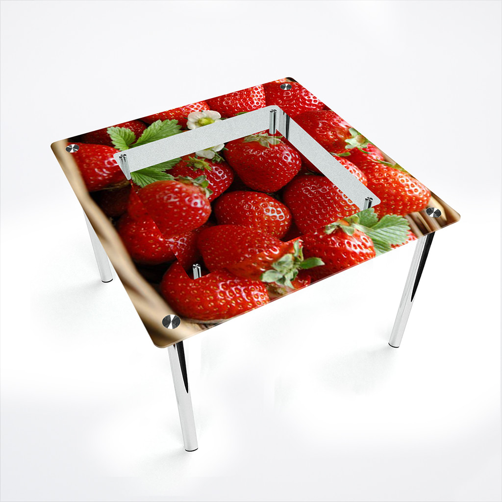 

Стіл БЦ-стіл Квадратний з полицею Strawberry Еко (700 x 700 x 750)