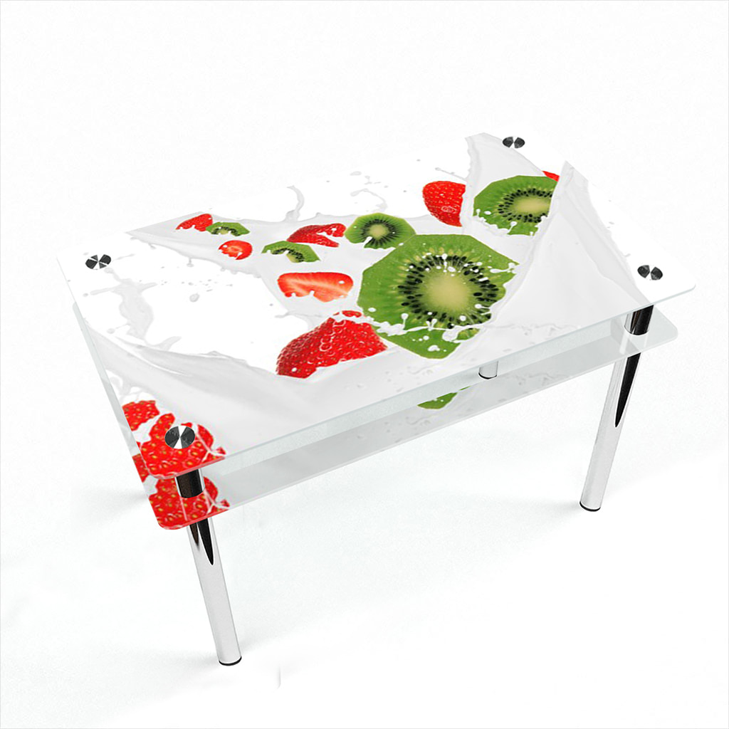 

Стіл БЦ-стіл Прямокутний з проходить полицею Fruit & Milk Еко (610 x 910 x 750)