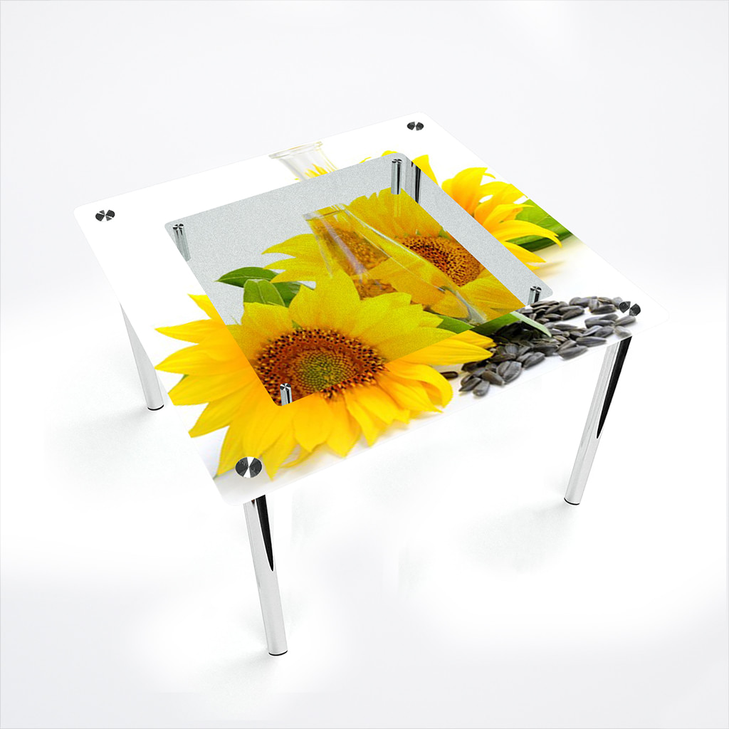 

Стіл БЦ-стіл Квадратний з полицею Sunflower Еко (700 x 700 x 750)