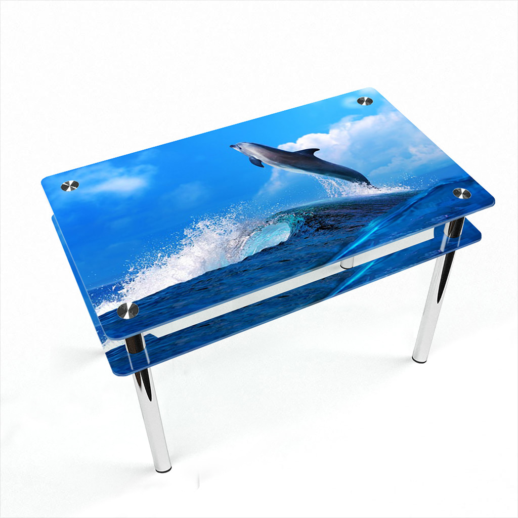 

Стіл БЦ-стіл Прямокутний з проходить полицею Dolphin Еко (610 x 910 x 750)