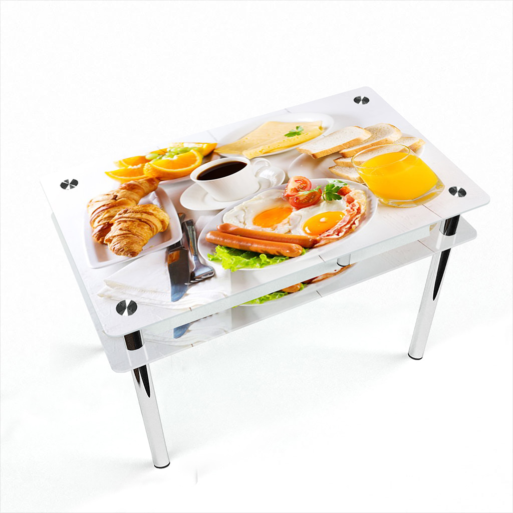 

Стіл БЦ-стіл Прямокутний з проходить полицею Nice breakfast Еко (610 x 910 x 750)